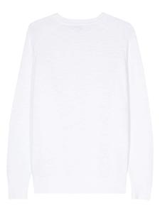 Calvin Klein logo-patch cotton jumper - Wit