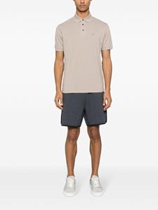 Emporio Armani Poloshirt met visgraat detail - Beige