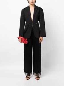 Burberry Pantalon met elastische taille - Zwart