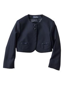 Familiar Cropped blazer met strik - Blauw