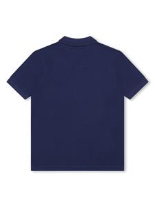 HUGO KIDS Poloshirt met logoprint - Blauw