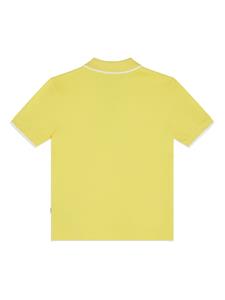 BOSS Kidswear Poloshirt met logoprint - Geel