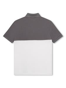 BOSS Kidswear Poloshirt met logoprint - Grijs