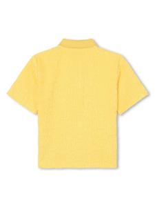 Marc Jacobs Kids Poloshirt met logopatch en badstof afwerking - Geel