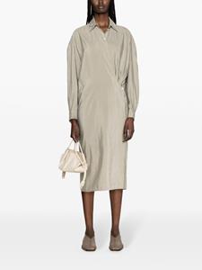 LEMAIRE Midi-jurk met gekreukt effect - Grijs