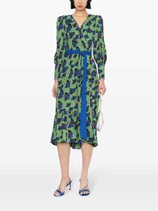 DVF Diane von Furstenberg Blade midi wrap dress - Groen