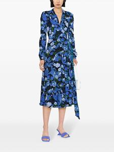 DVF Diane von Furstenberg Phoenix reversible wrap dress - Blauw