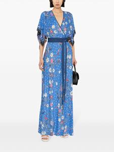 DVF Diane von Furstenberg Gary wrap maxi dress - Blauw