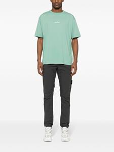 Stone Island Compass badge straight-leg trousers - Grijs