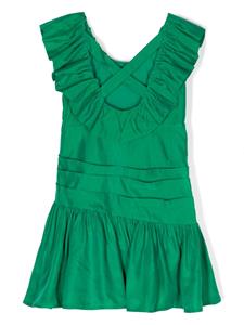 MARLO Nutcracker mini-jurk met ruches - Groen