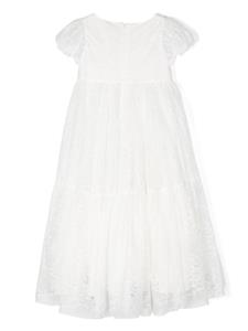 Monnalisa Midi-jurk met kant - Wit