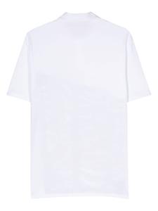 Just Cavalli Poloshirt met logo en zebraprint - Wit