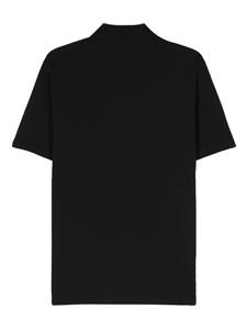 Just Cavalli Poloshirt met logo en luipaardprint - Zwart