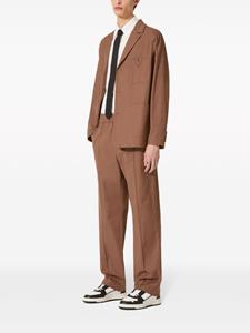 Valentino Garavani straight-leg cotton trousers - Bruin