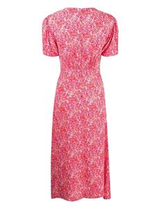 Faithfull the Brand Midi-jurk met bloemenprint - Roze
