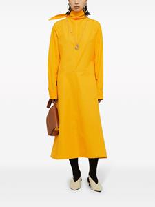 Jil Sander Midi-jurk met striksluiting - Geel