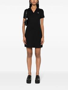 Calvin Klein Jersey mini-jurk met logopatch - Zwart