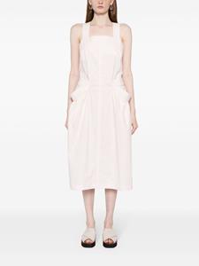 Low Classic Midi-jurk met schort - Roze