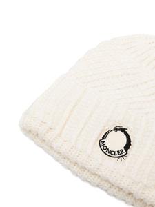 Moncler Muts met logopatch - Wit