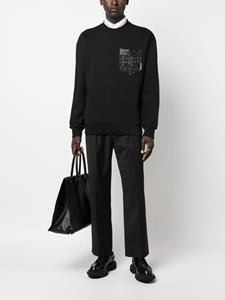 Karl Lagerfeld Sweater van biologisch katoen - Zwart