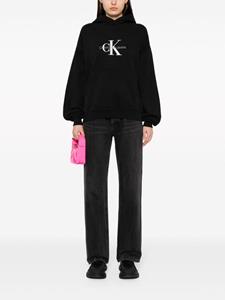 Calvin Klein Hoodie met logoprint van katoenblend - Zwart