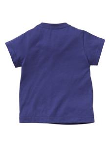 Familiar T-shirt met logoprint - Blauw