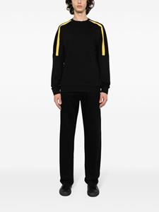 Ea7 Emporio Armani Sweater met logoband - Zwart