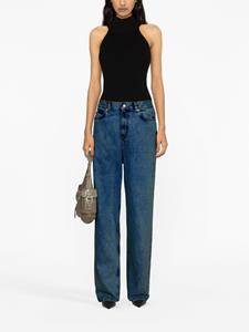 WARDROBE.NYC Low waist straight jeans - Blauw
