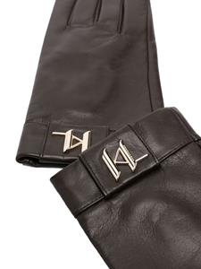 Karl Lagerfeld Leren handschoenen - Bruin