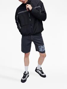 Karl Lagerfeld Jeans Shorts met logoprint - Zwart