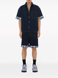 Burberry Denim shorts met omslag - Blauw