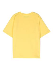 Moschino Kids T-shirt met logoprint - Geel