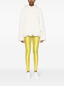 Elisabetta Franchi Legging met logoprint - Groen