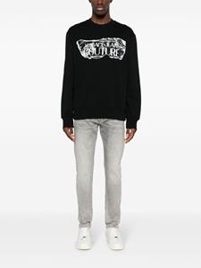 Versace Jeans Couture Sweater met logoprint - Zwart