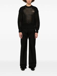 Alexander McQueen Sweater verfraaid met logo - Zwart
