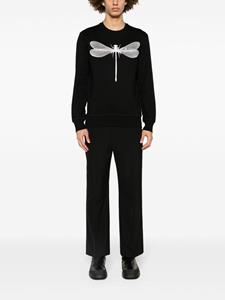 Alexander McQueen Katoenen sweater met print - Zwart