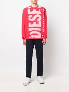 Diesel Sweater met print - Rood