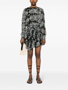 IRO Amiel mini-jurk met print - Zwart