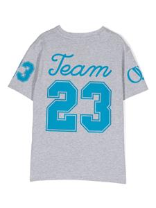 Off-White Kids Team 23 katoenen T-shirt - Grijs