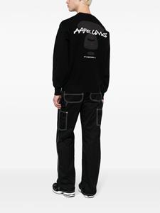 AAPE BY *A BATHING APE Sweater met geborduurd logo - Zwart