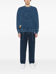 AAPE BY *A BATHING APE Sweater met logoprint - Blauw