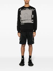 Iceberg Katoenen sweater met print - Zwart