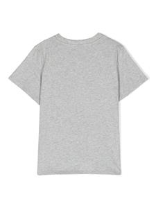 Stella McCartney Kids T-shirt met zonnebrilprint - Grijs