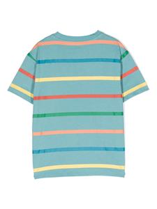 Stella McCartney Kids Gestreept T-shirt - Blauw