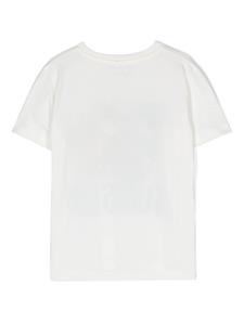 Stella McCartney Kids T-shirt met haaiprint - Wit