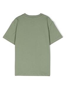 Stella McCartney Kids T-shirt van biologisch katoen met grafische print - Groen