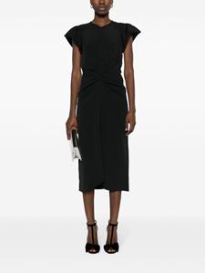 ISABEL MARANT Midi-jurk van crêpe - Zwart