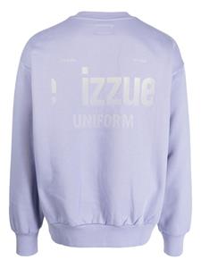 Izzue Sweater met logoprint en ronde hals - Paars