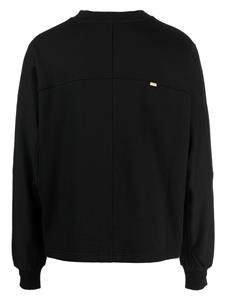Off Duty Sweater met geborduurd logo - Zwart