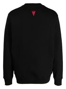 Izzue Sweater met applicatie en ronde hals - Zwart